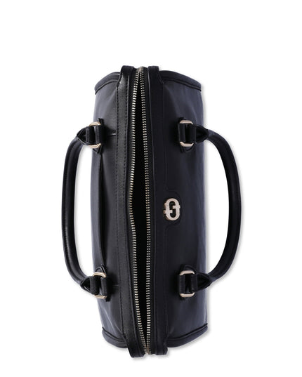 Time and Tru Women S Wyatt Satchel Handbag Black