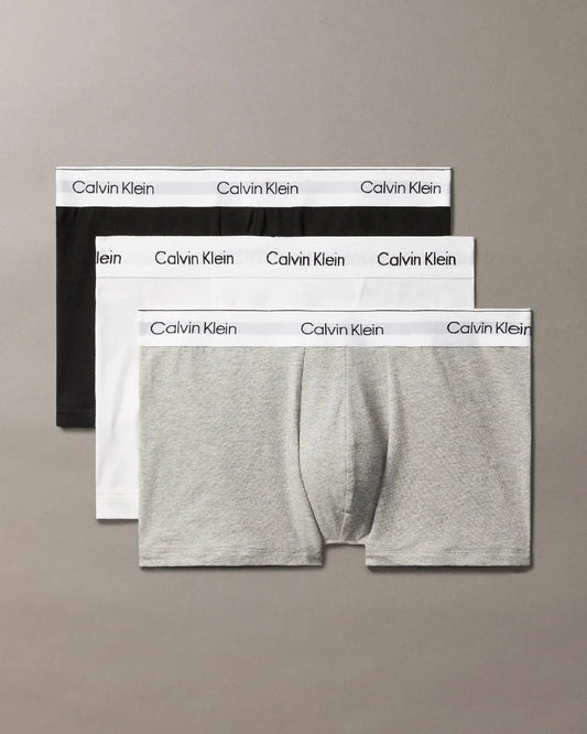 Calvin Klein 3 Pack Low Rise Trunks - Icon Cotton Stretch