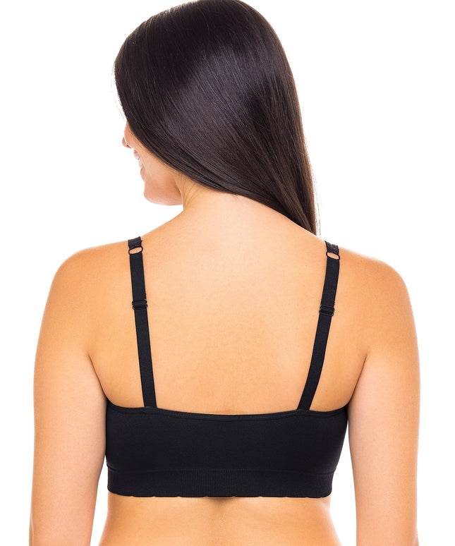 SIZE: XXL - Kindly Yours Women's Seamless Pullover V-Neck Bralette