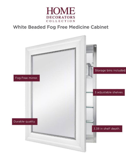 Home Decorators Collection 20 in. W x 26 in. H Rectangular Medicine Cabinet with Mirror