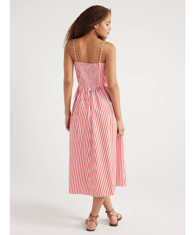 SIZE: M - Free Assembly Women's Sleeveless Square Neck Midi Dress