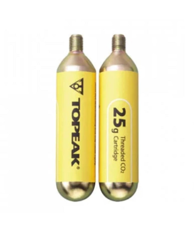 Topeak CO2 replacement cartridges 2-pack 25g