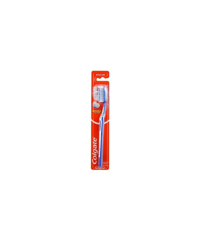 Colgate Double Action Medium Toothbrush - Blue