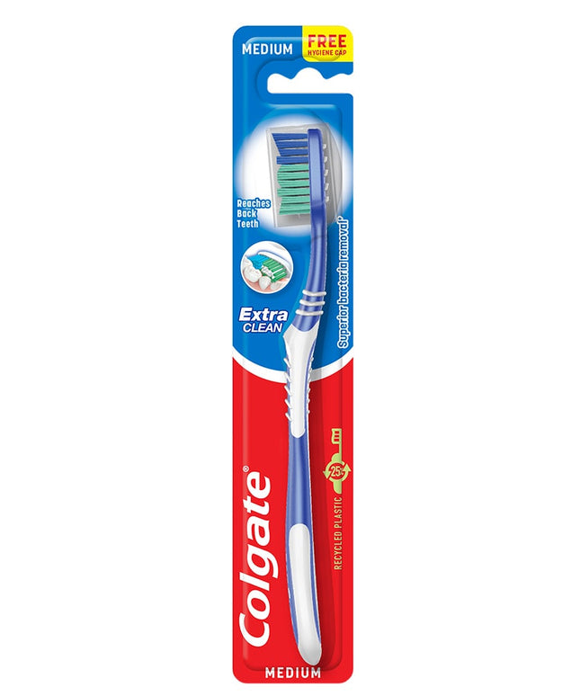 Colgate Extra Clean Medium Toothbrush - Blue