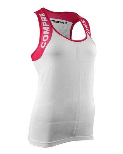Compressport Trail & Running Shirt Tank  Woman White
