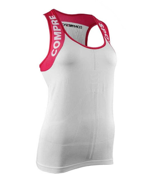 Compressport Trail & Running Shirt Tank  Woman White