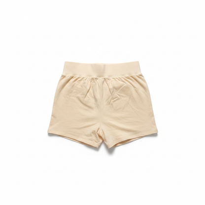 Cream Shorts - Back Folded
