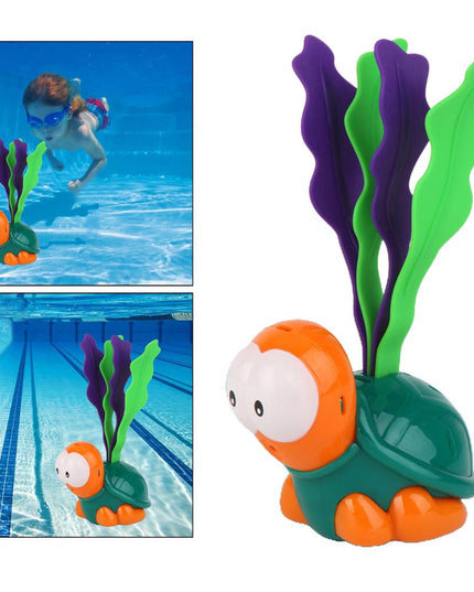 BUBZ diving turtle in the pool Orange COLOR