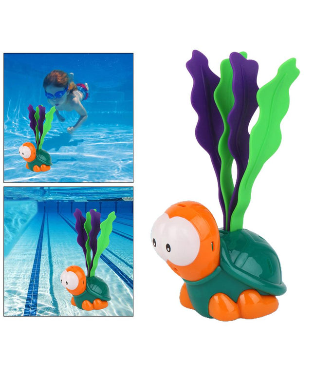 BUBZ diving turtle in the pool Orange COLOR