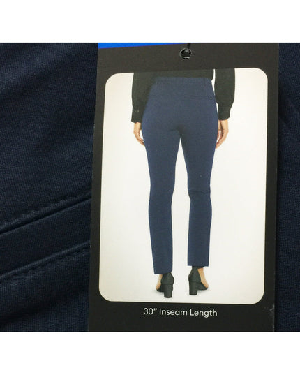 Size: 12 Banana Republic Ladies Slim Straight Pants, Navy 12