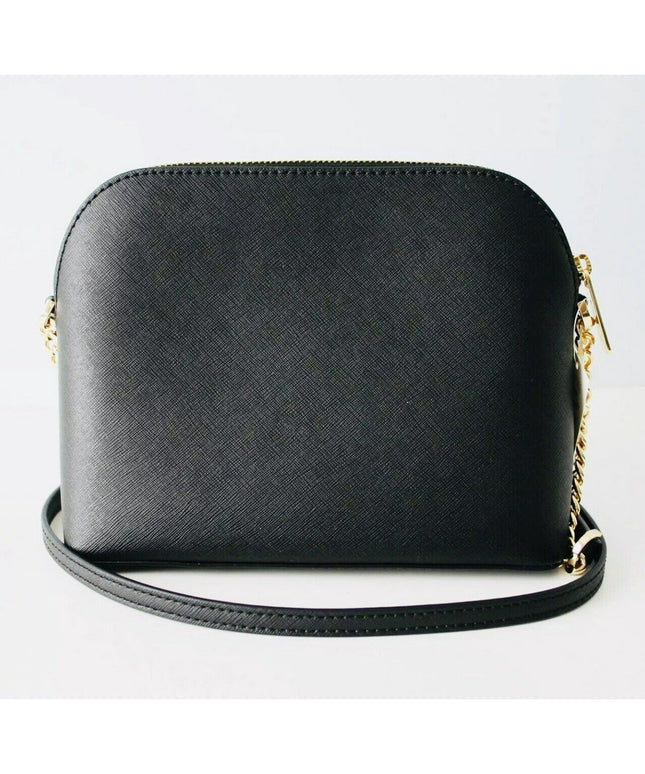 Michael Kors Jet Set Medium Black X Cross Dome Crossbody