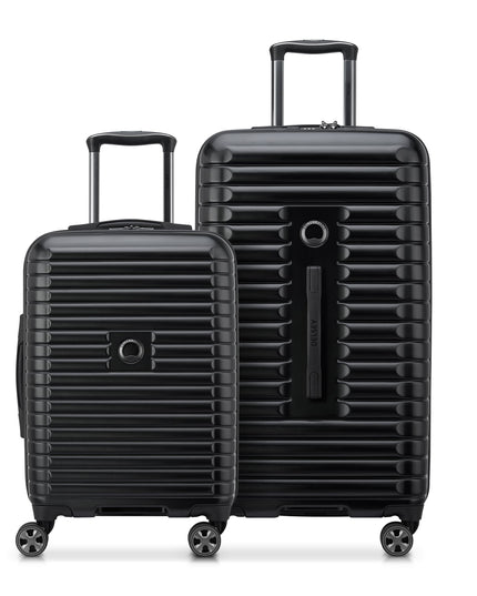 Delsey Paris 2 Piece Luggage Set Black Delsey Paris 2 Piece Luggage Set