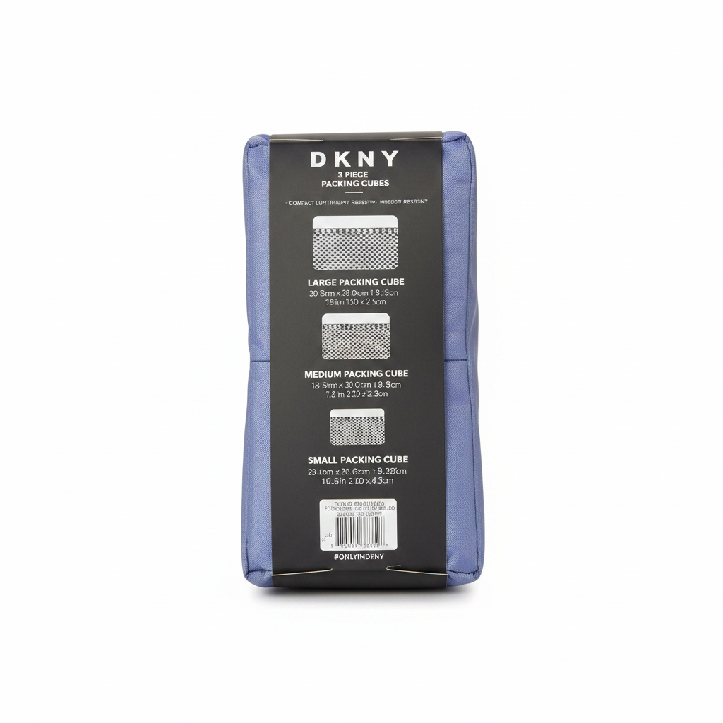 DKNY Packing Cubes White Background 2