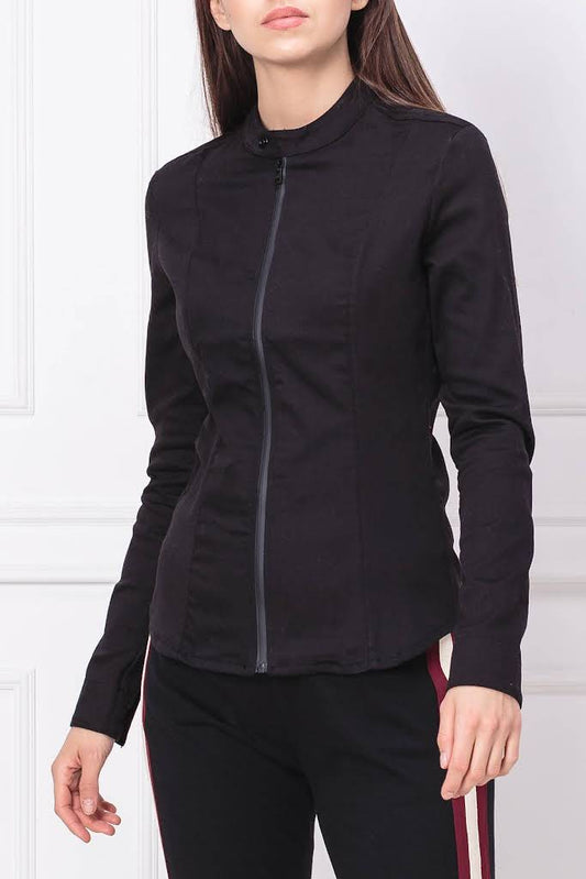 G-Star Raw Women'S Zip Through Jacket - Black