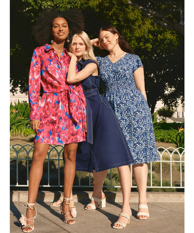 SIZE: XS - Free Assembly Women's Belted Utility Midi Dress