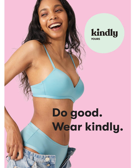 SIZE: XXL - Kindly Yours Women's Seamless Pullover V-Neck Bralette