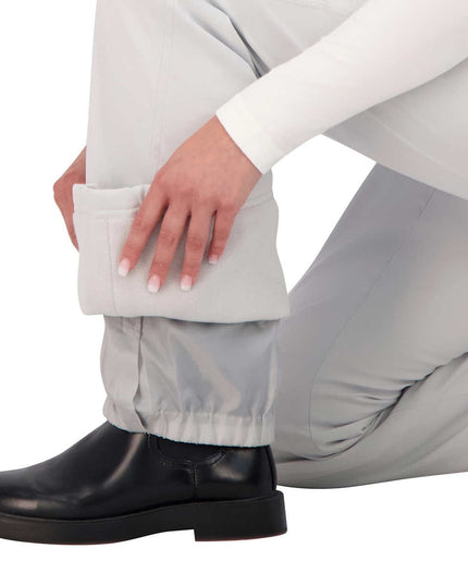 SIZE: S - Gerry Ladies Stretch Snow Pants Fleece-Lined Stretch Gray