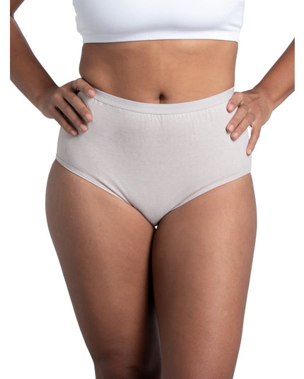 SIZE: 8/XL(PANT SIZE:14-16) - Fruit of the Loom Women's Cotton Brief Underwear, 10-Pack