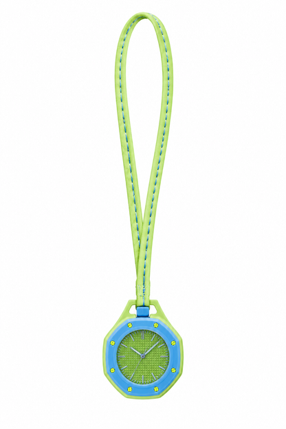 urban pop hangng pocket watch lime green