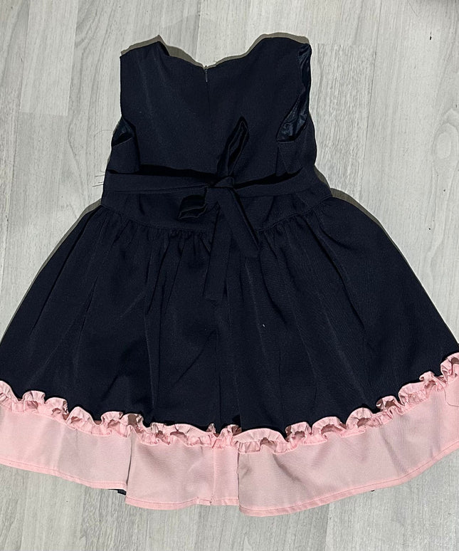 VIB toddler dress Navy blue pink