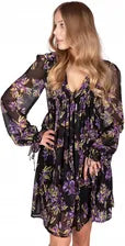 Guess Women'S Cornelia Floral Mini Dress – Black