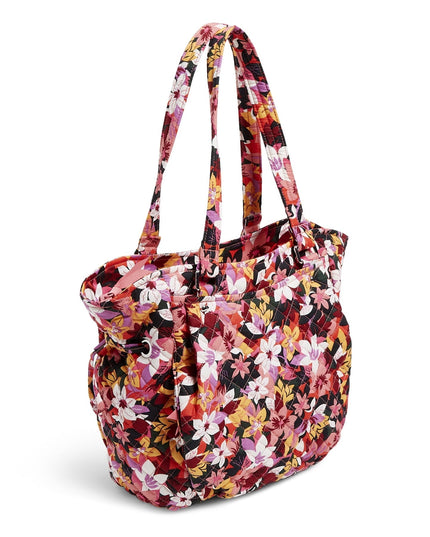 Vera Bradley Women's Recycled Cotton Glenna Satchel Rosa Floral