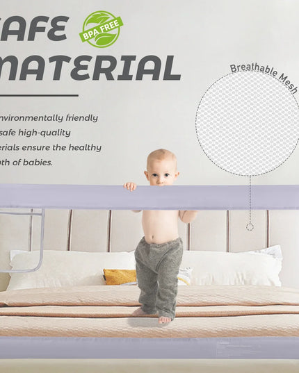 Bed Rails for Toddlers 150 cm (Gray- One Side)