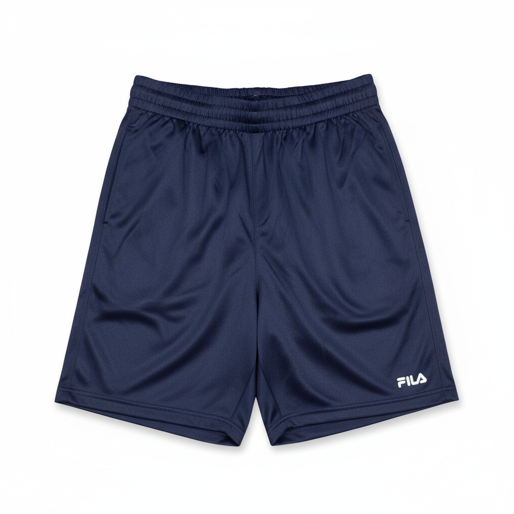 Fila Performance heather navy shorts, flat front