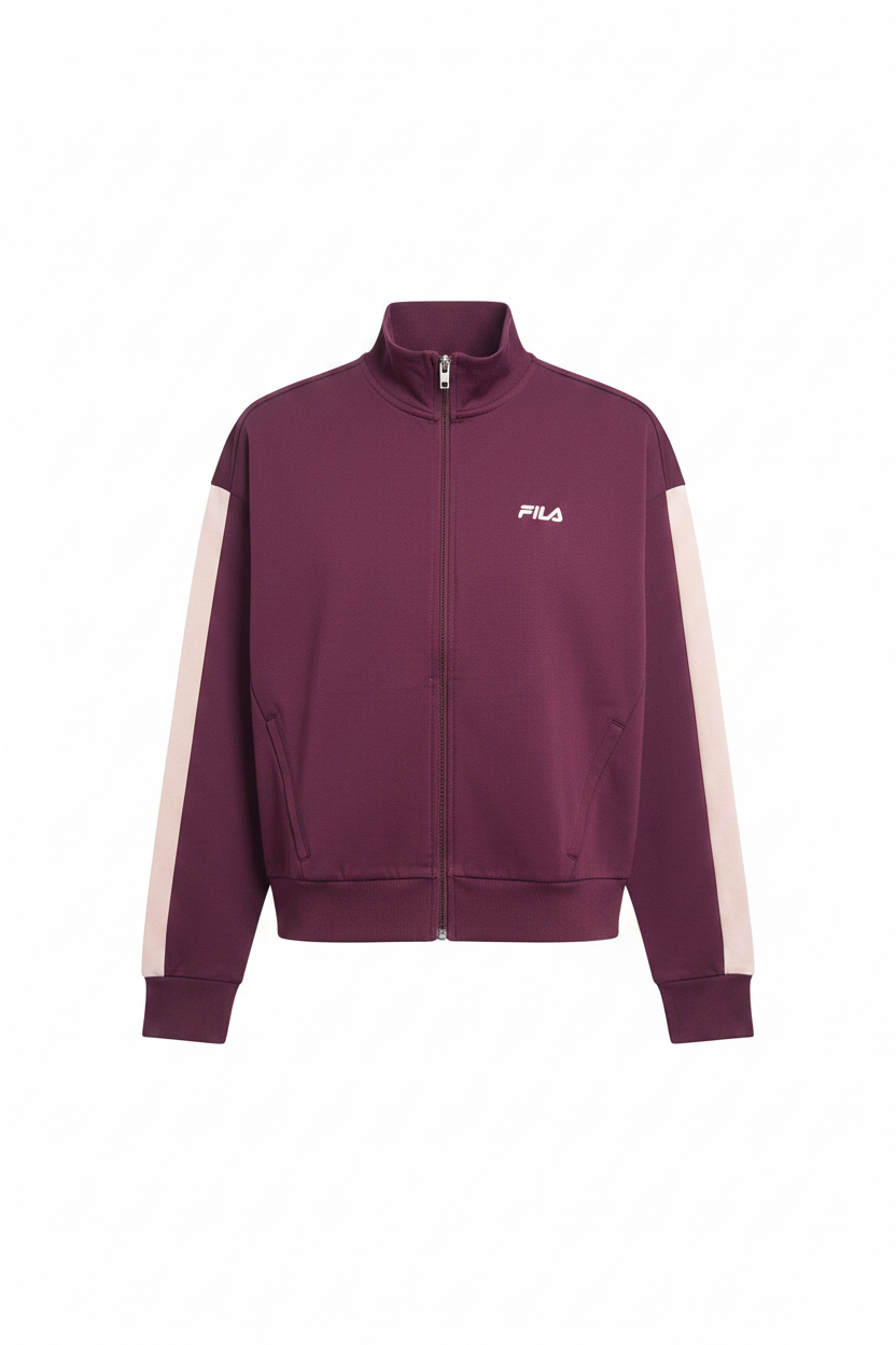 FILA Track Jacket White Background