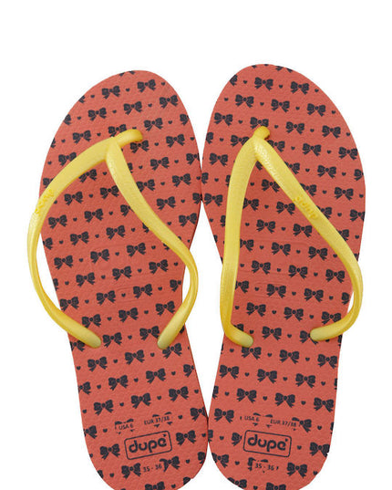 Dupe Flip Flops in Orange Color