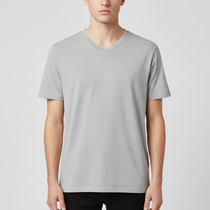 Clearance of G-Star RAW Shorts – Grey V-Neck Short Sleeve T-Shirt