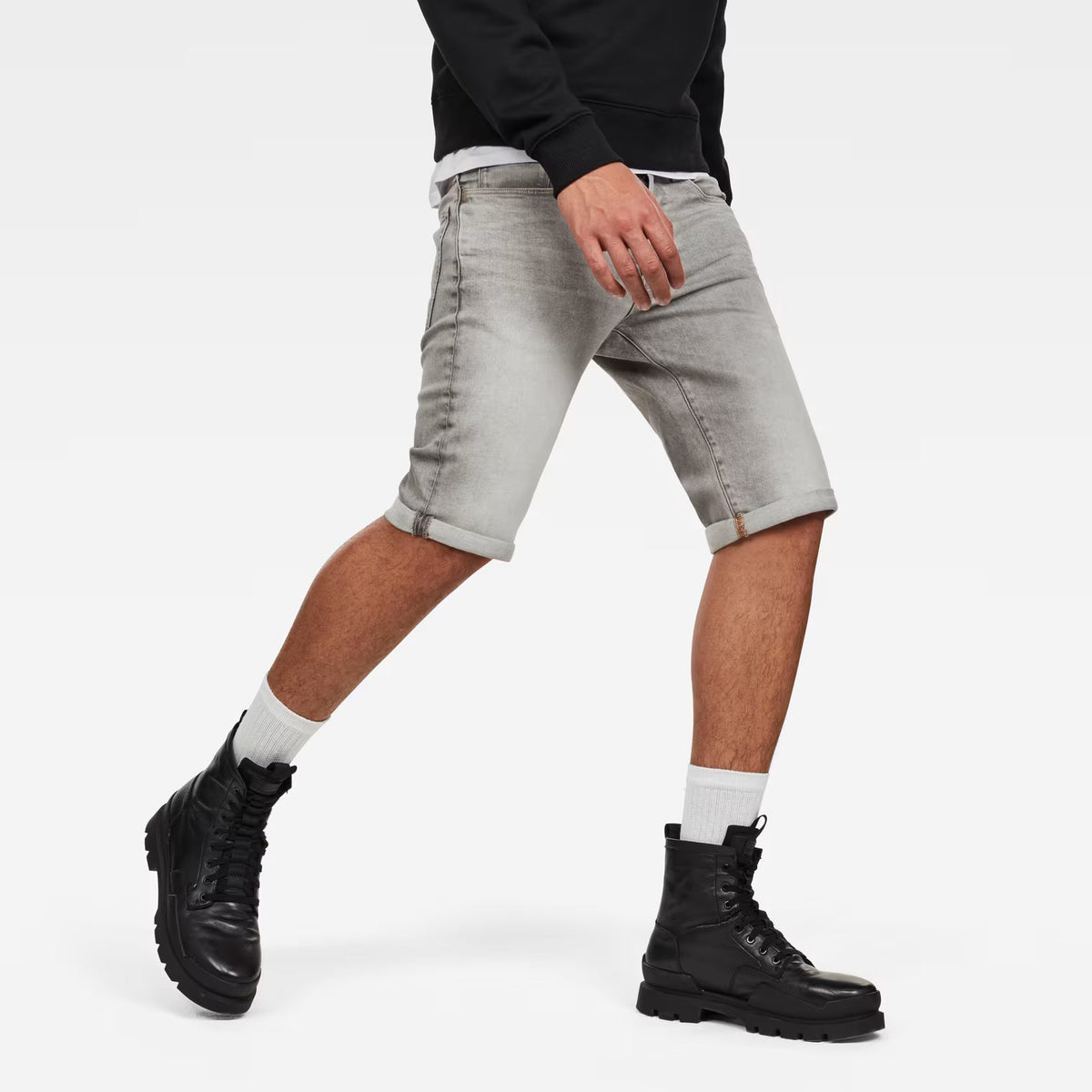 G-Star Raw Kamden Grey Stretch Denim Men - 3301 Straight