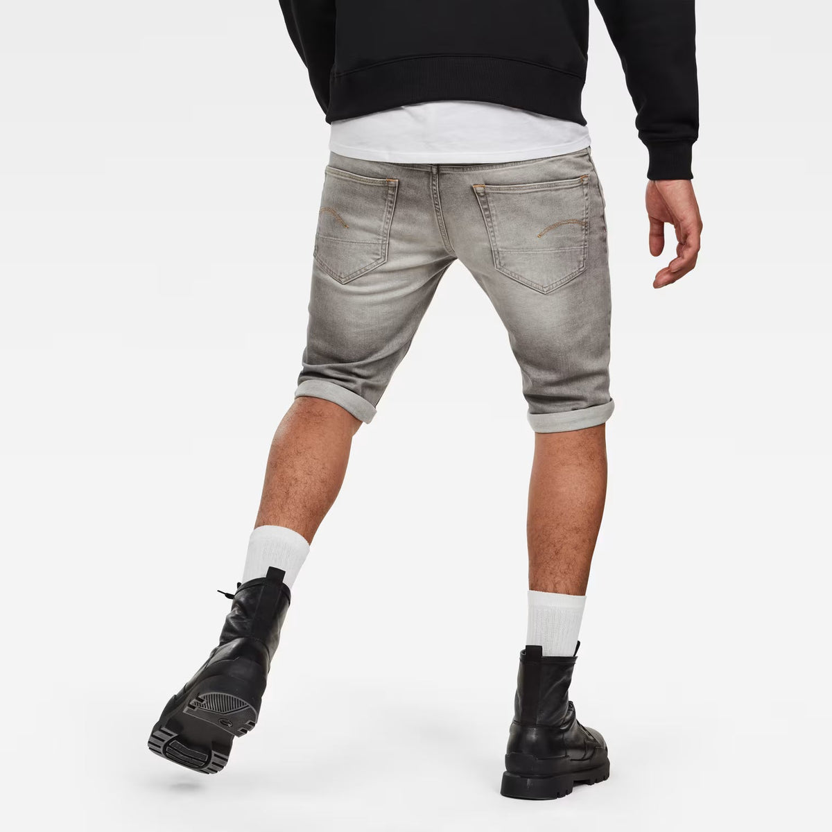 G-Star Raw Kamden Grey Stretch Denim Men - 3301 Straight