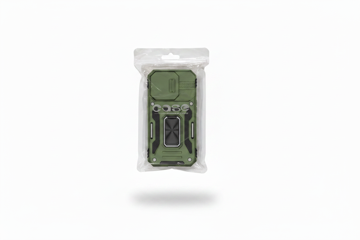 Green Case in Packaging