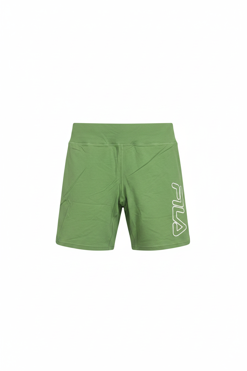 Fila green shorts, flat front
