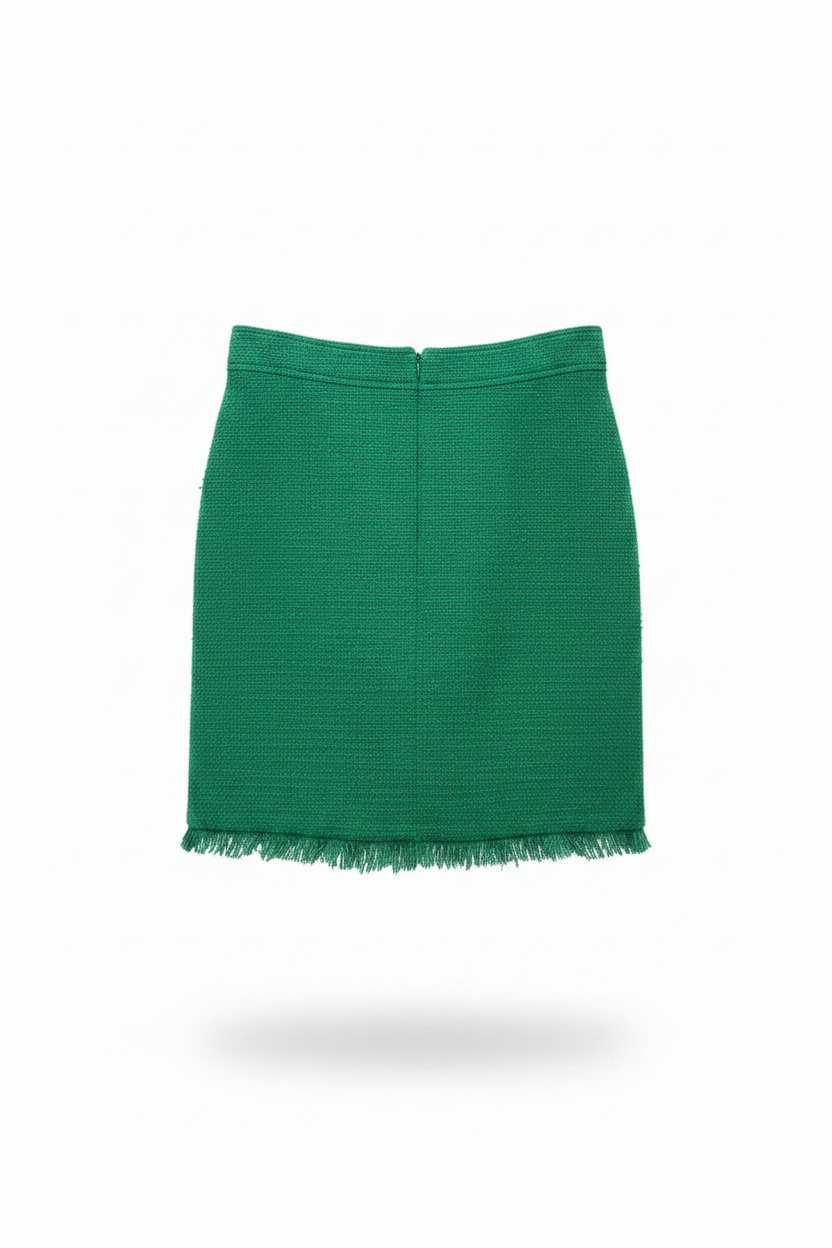 Green Tweed Skirt - No Hanger
