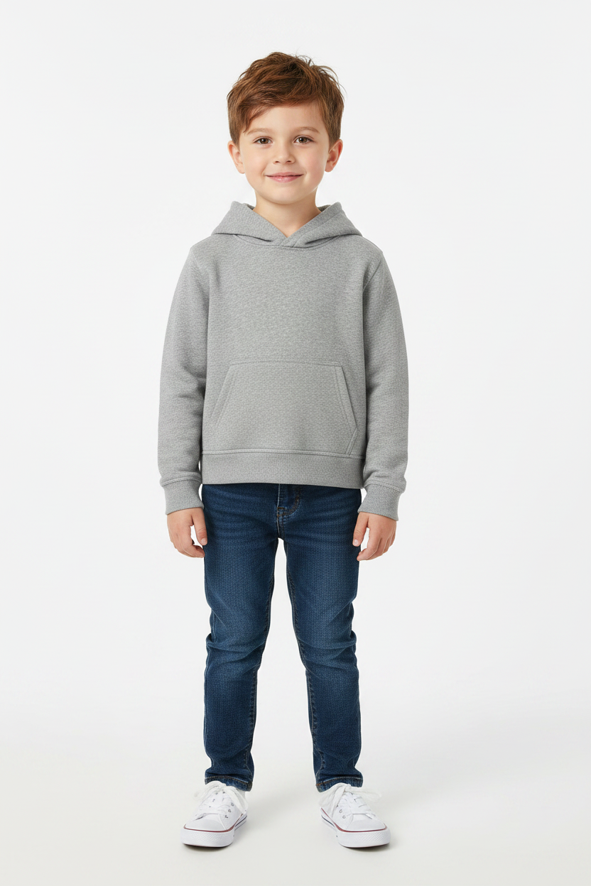 Grey Hoodie – Kid Front