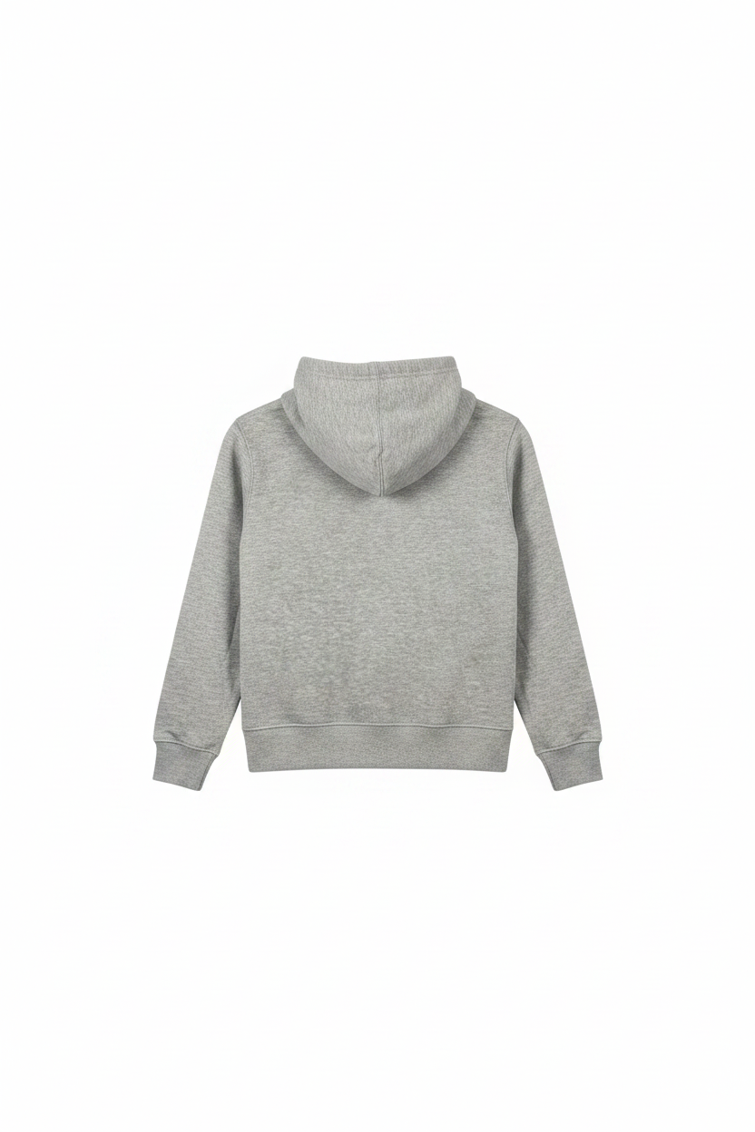 Back of grey NFL youth hoodie