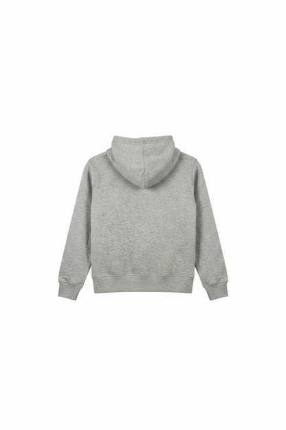 Back of grey NFL youth hoodie