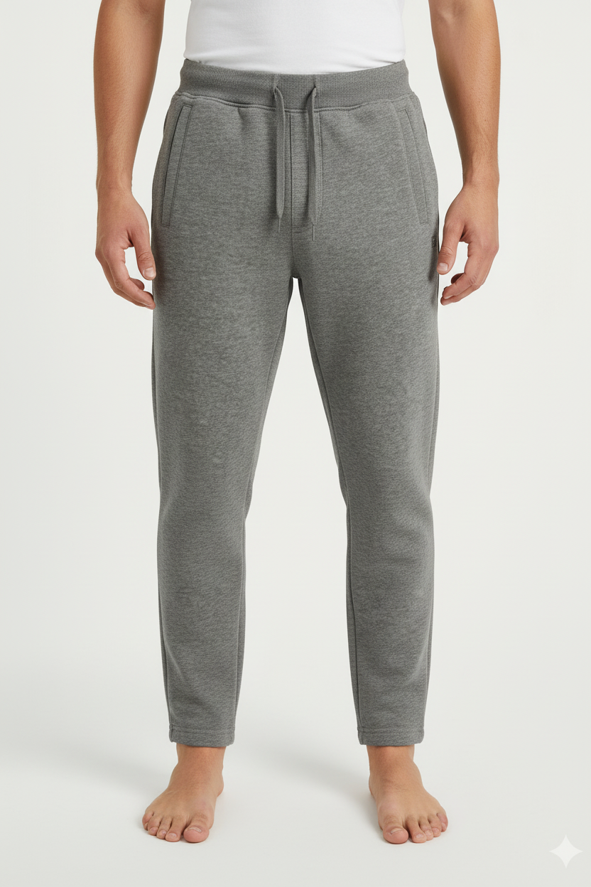 Grey Sweatpants Model