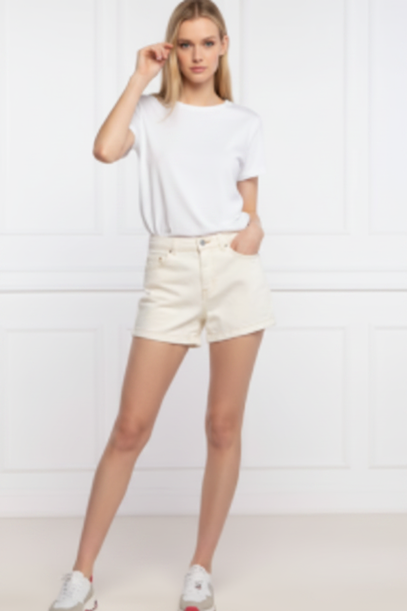 GUESS Ecru Denim Shorts - High Res
