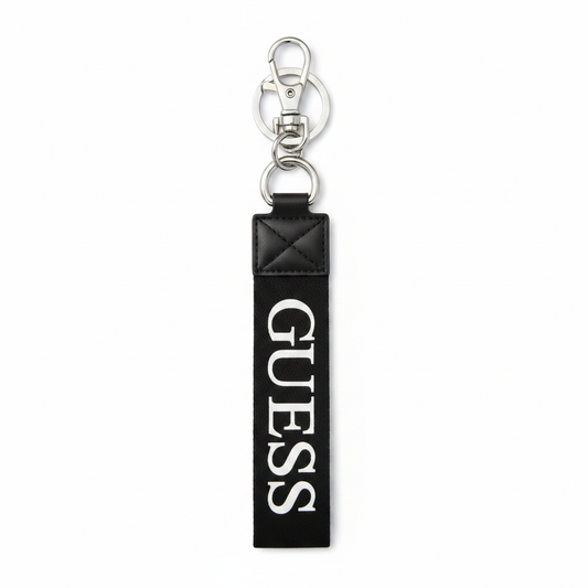 GUESS Logo Webbing Keychain