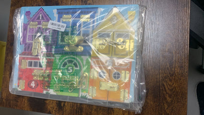 Melissa & Doug Latches Board Frustration-Free Packaging Skill Builders Toy (Open Box)