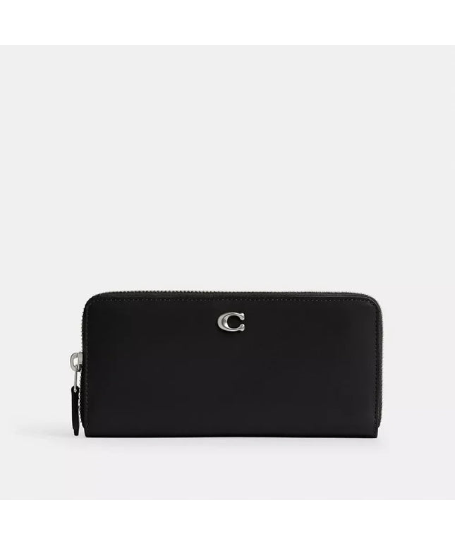 COACH - Slim Basic Wallet with Silver Zip