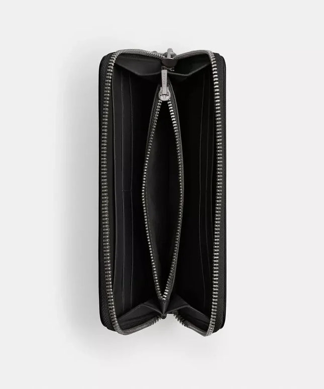 COACH - Slim Basic Wallet with Silver Zip