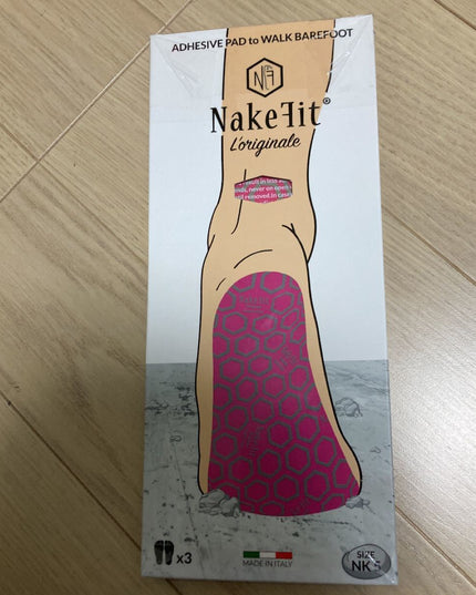 NAKEFIT Barefoot Stickers for Sandals, Beach, Fall Prevention, 3 Pairs