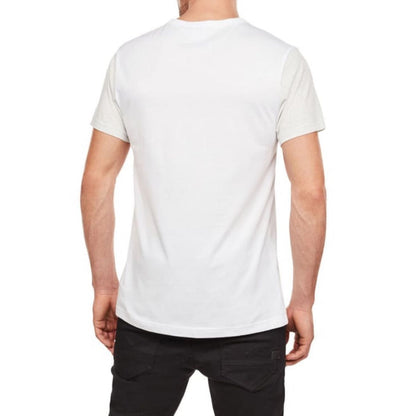 G-Star Raw Men'S Cut & Sew Logo T-Shirt – White