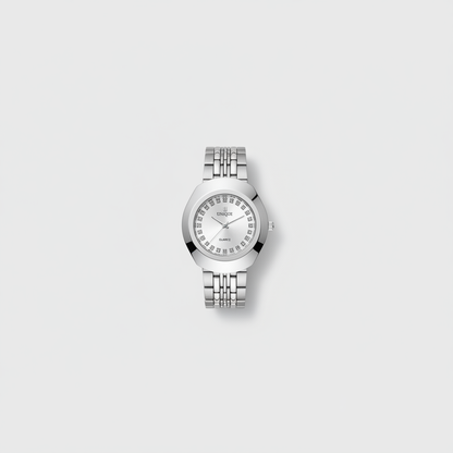 UNIQUE Quartz Silver Women's Watch – Flat Lay