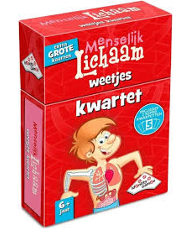 Merkloos Spellenbundel – Kwartet – 3 Stuks – Dino Kwartet & Menselijk Lichaam Kwartet & Sport Weetjes Kwartet