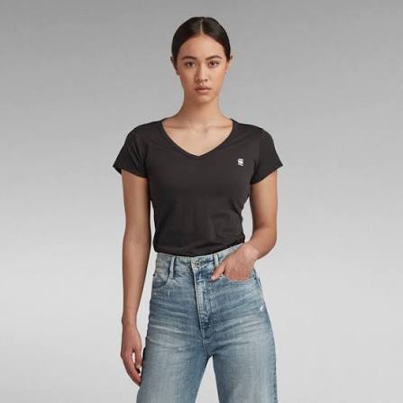 G-Star Raw Women'S Eyben Slim T-Shirt – Black